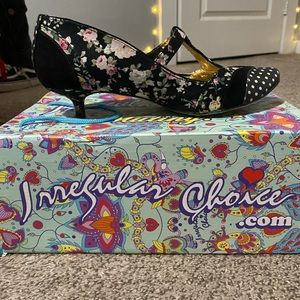 Irregular Choice Floral Kitten Heel!